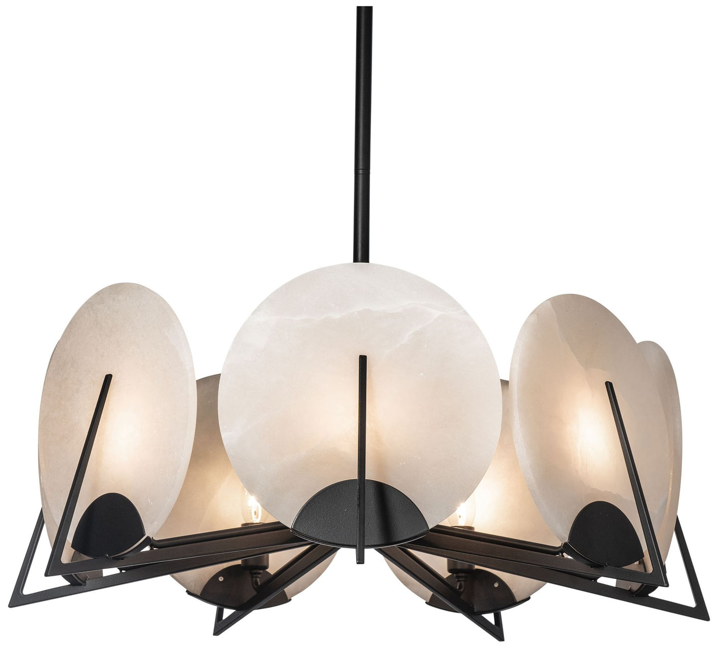 Callisto 28.1" Wide 7-Light Black Alabaster Pendant