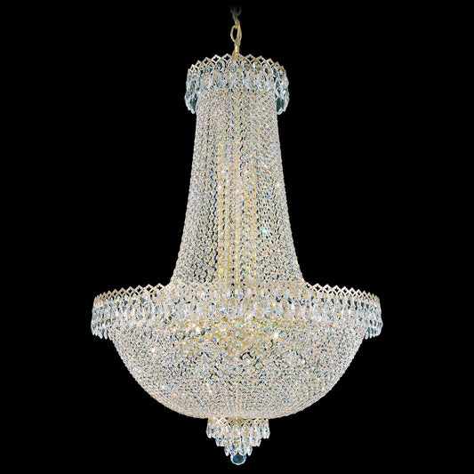 Camelot 40"H x 28"W 31-Light Crystal Pendant in Polished Gold