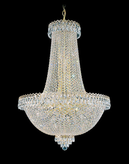 Camelot 40"H x 28"W 31-Light Crystal Pendant in Polished Gold