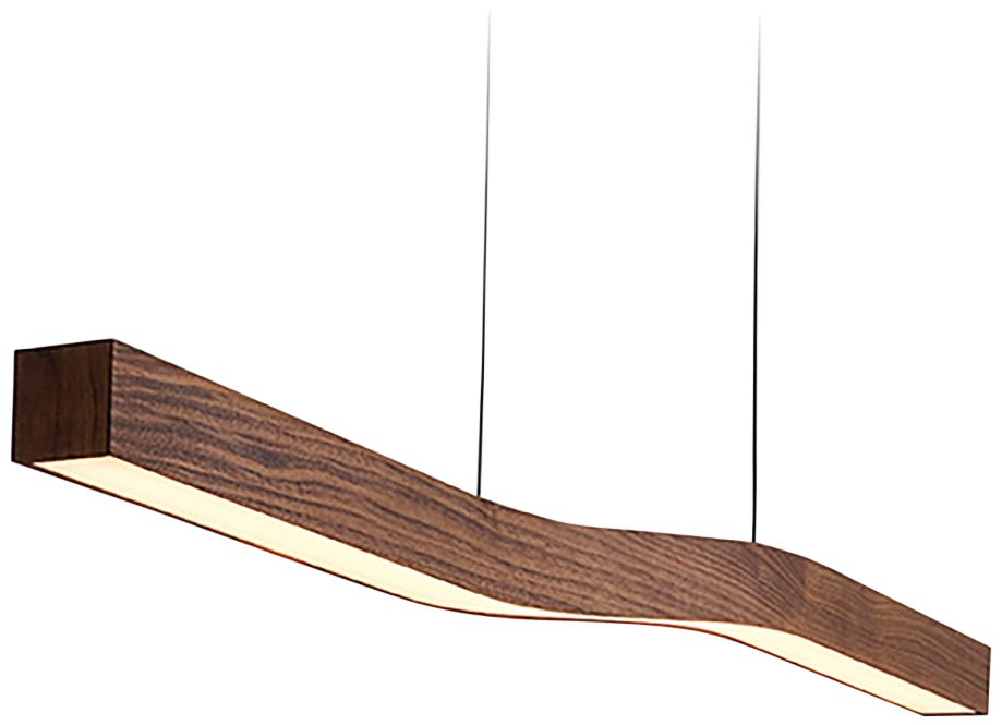 Camur 60" Wide Frost Accented Walnut 2700K P2 LED Linear Pendant