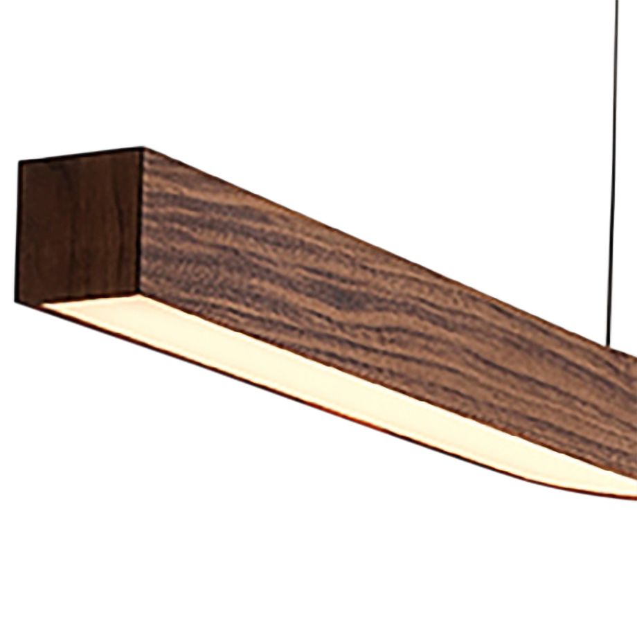 Camur 60" Wide Frost Accented Walnut 2700K P2 LED Linear Pendant