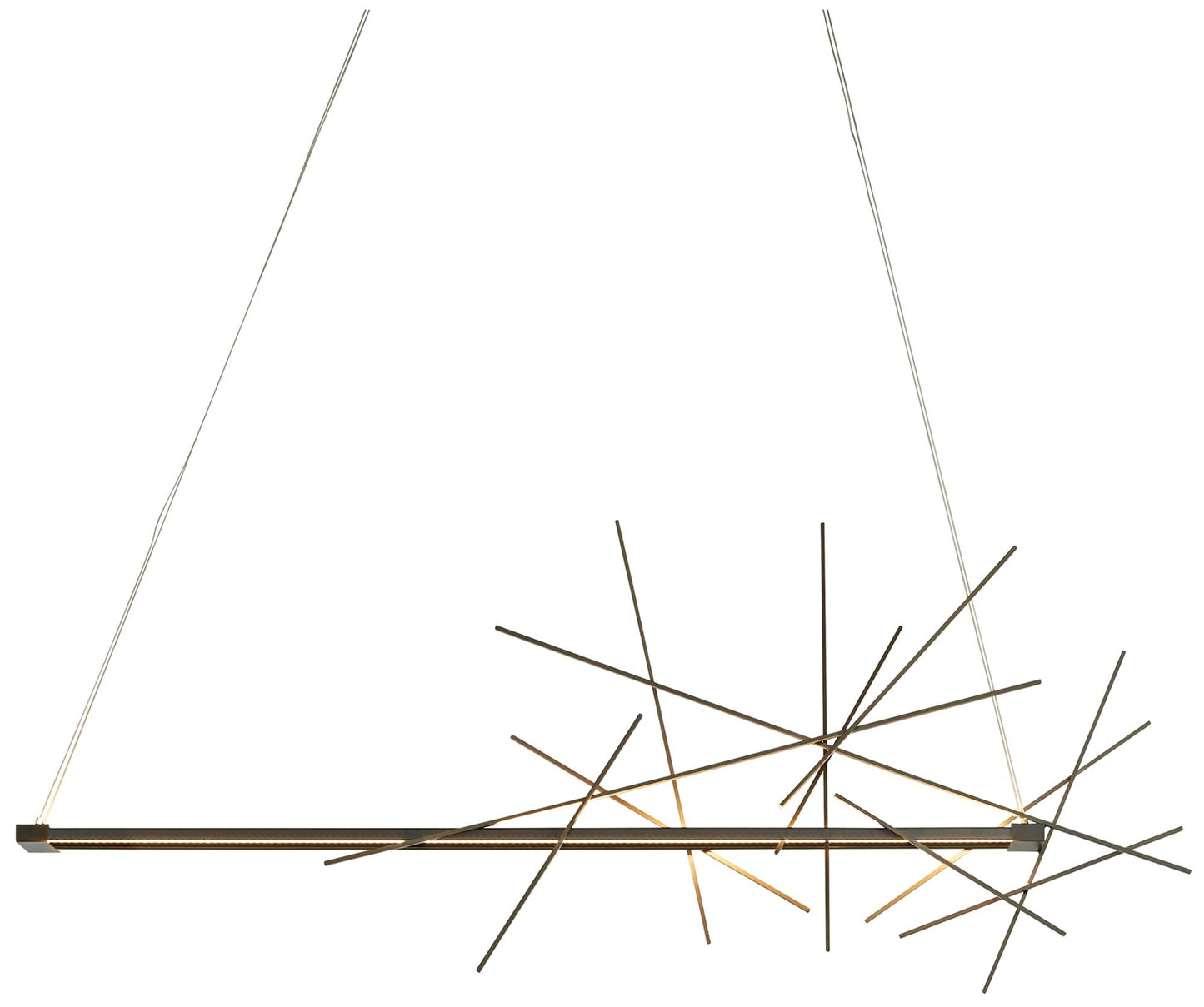 Cascade LED Pendant - Bronze Finish - Standard Height