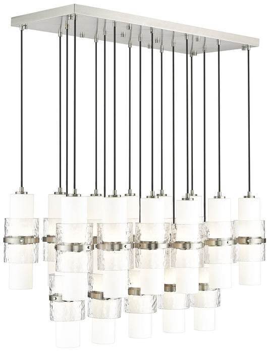 Cayden by Z-Lite Brushed Nickel 17 Light Linear Chandelier