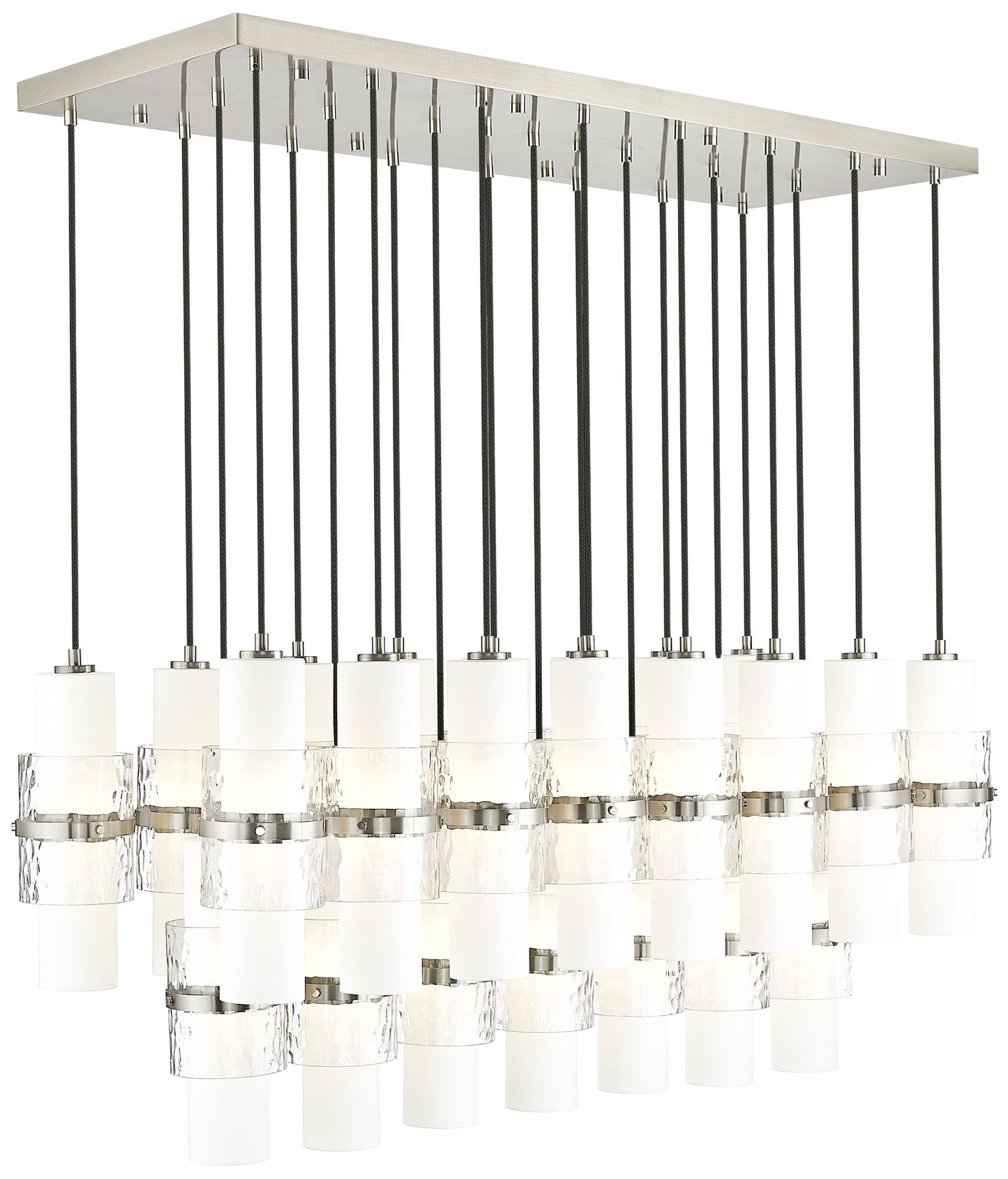 Cayden by Z-Lite Brushed Nickel 23 Light Linear Chandelier