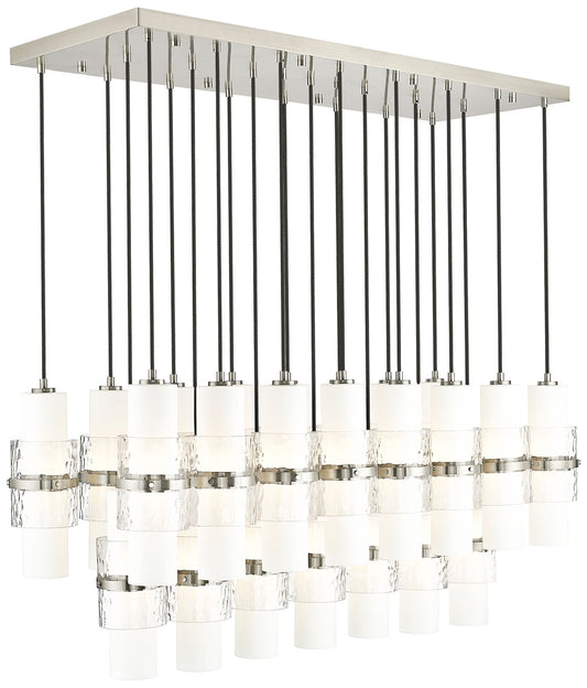 Cayden by Z-Lite Brushed Nickel 23 Light Linear Chandelier