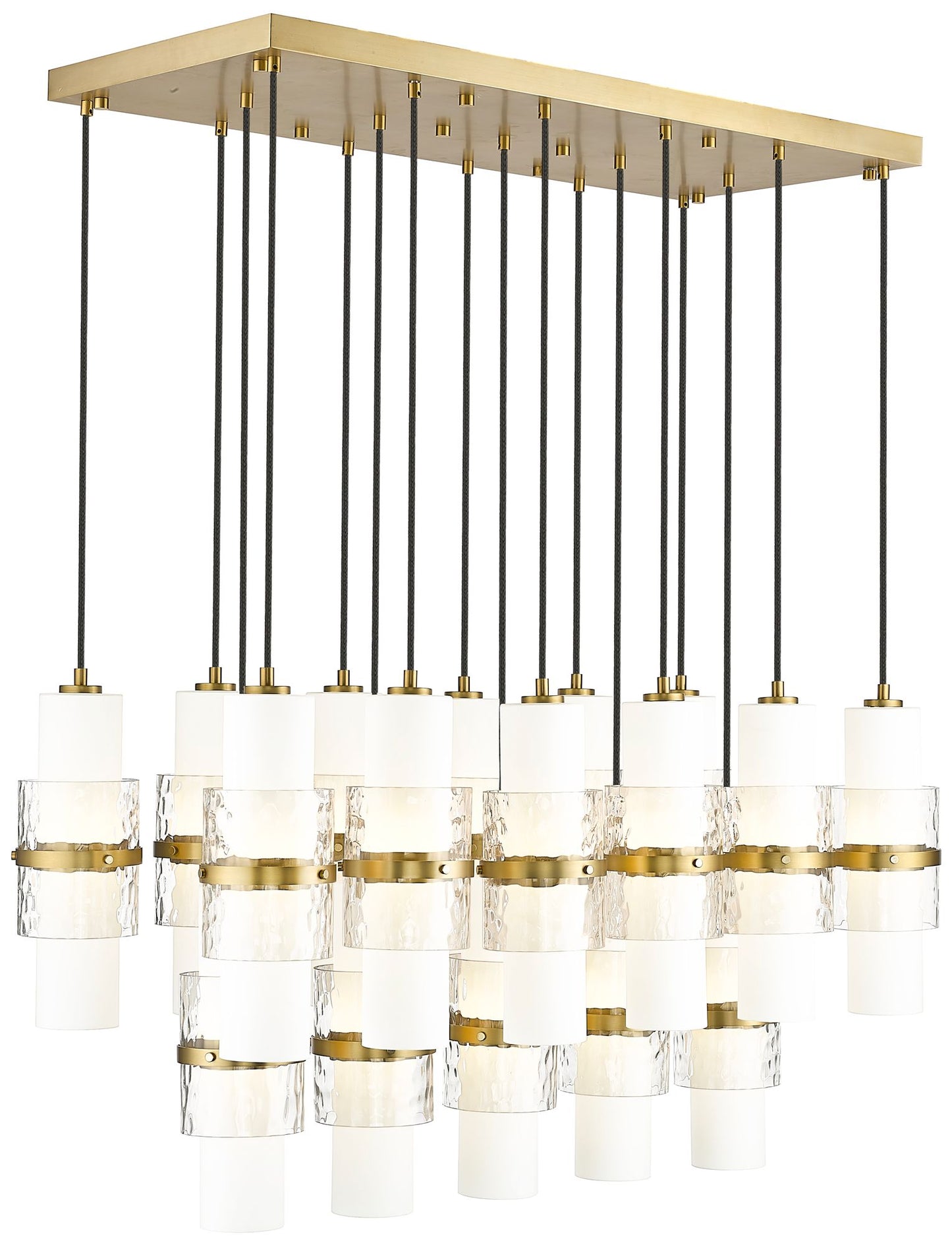 Cayden by Z-Lite Modern Gold 17 Light Linear Chandelier