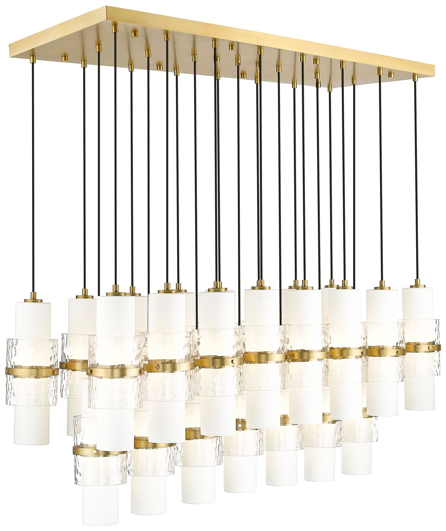 Cayden by Z-Lite Modern Gold 23 Light Linear Chandelier