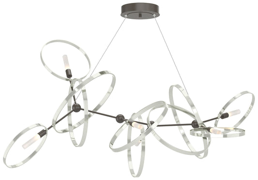 Celesse 32"W Sterling Accented Dark Smoke Standard Pendant