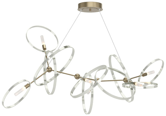 Celesse 32"W Sterling Accented Soft Gold Standard Pendant