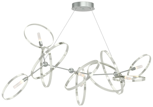 Celesse 32"W Sterling Accented Vintage Platinum Standard Pendant
