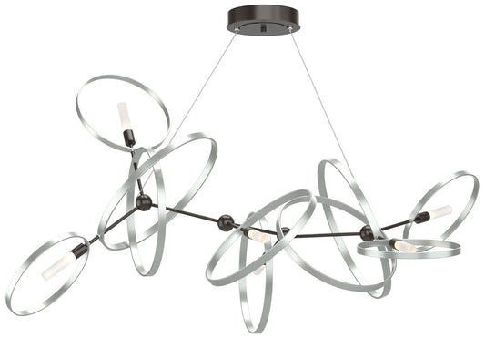 Celesse 32"W Vintage Platinum Accented Oil Rubbed Bronze Standard Pend