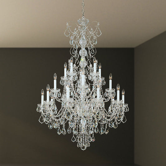 Century 54.5"H x 37"W 20-Light Crystal Chandelier in French Gold