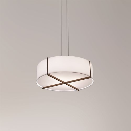 Cerno Plura 36" Wide Walnut LED Pendant Light