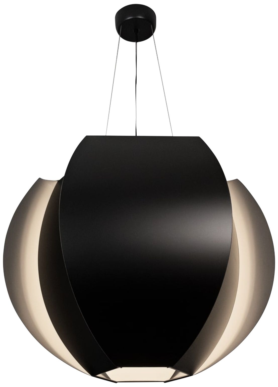 Cerno Veris 33 1/2" Wide Matte Black LED Pendant Light