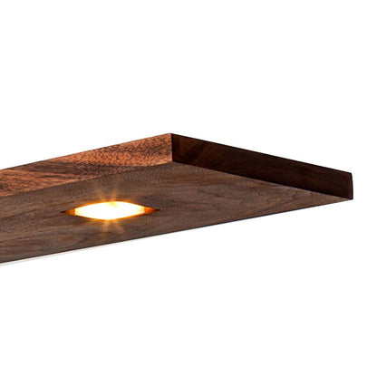 Cerno Vix 48" Wide Oiled Walnut LED Kitchen Island Light Pendant