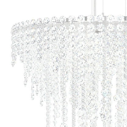 Chantant 24" Wide Polished Steel w/ Optic Crystal Chandelier