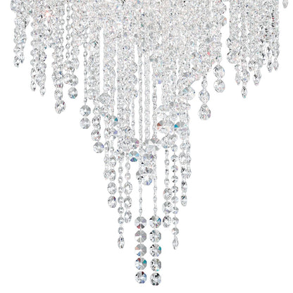 Chantant 28"H x 24"W 6-Light Crystal Chandelier in Polished Stain