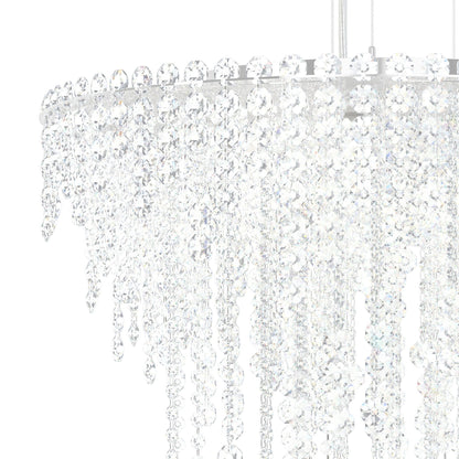 Chantant 28"H x 24"W 6-Light Crystal Chandelier in Polished Stain