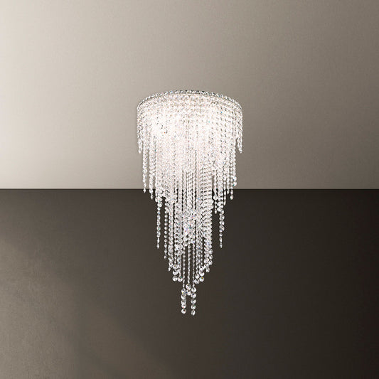 Chantant 41.5"H x 21"W 5-Light Crystal Chandelier in Pol Stainles