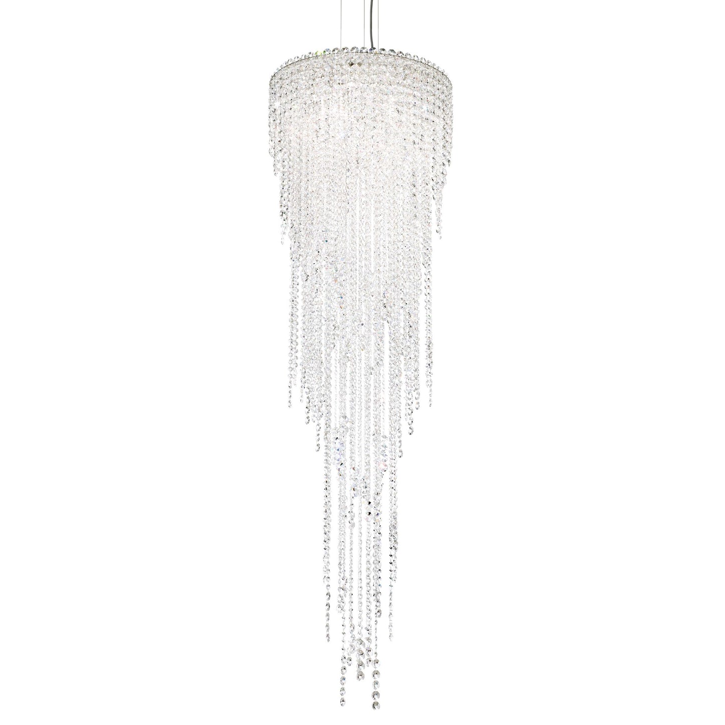Chantant 70.3"H x 21"W 5-Light Crystal Chandelier in Pol Stainles