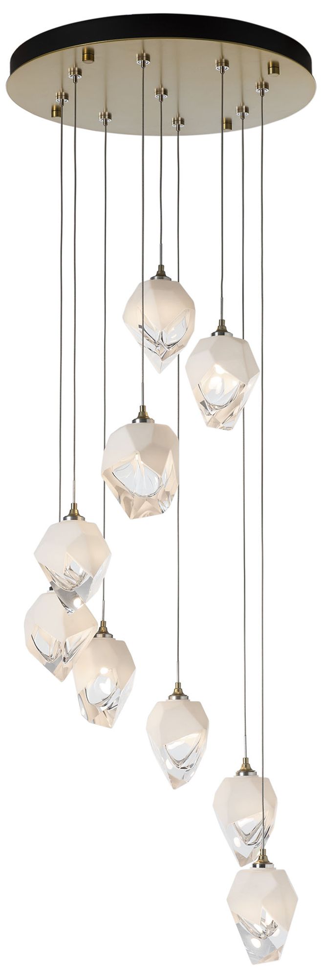 Chrysalis 20.5" Wide 9-Light Modern Brass Pendant