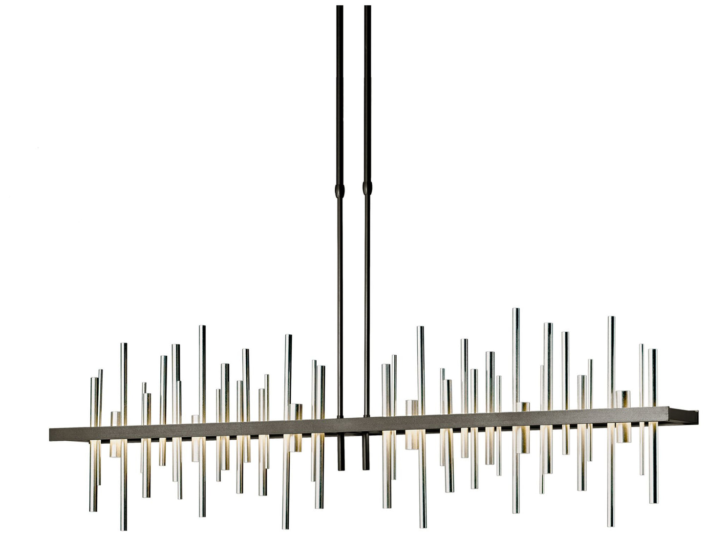 Cityscape 51.9" Wide Large Oil Rubbed Bronze LED Pendant With Sterling