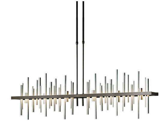 Cityscape 51.9" Wide Large Oil Rubbed Bronze LED Pendant With Sterling