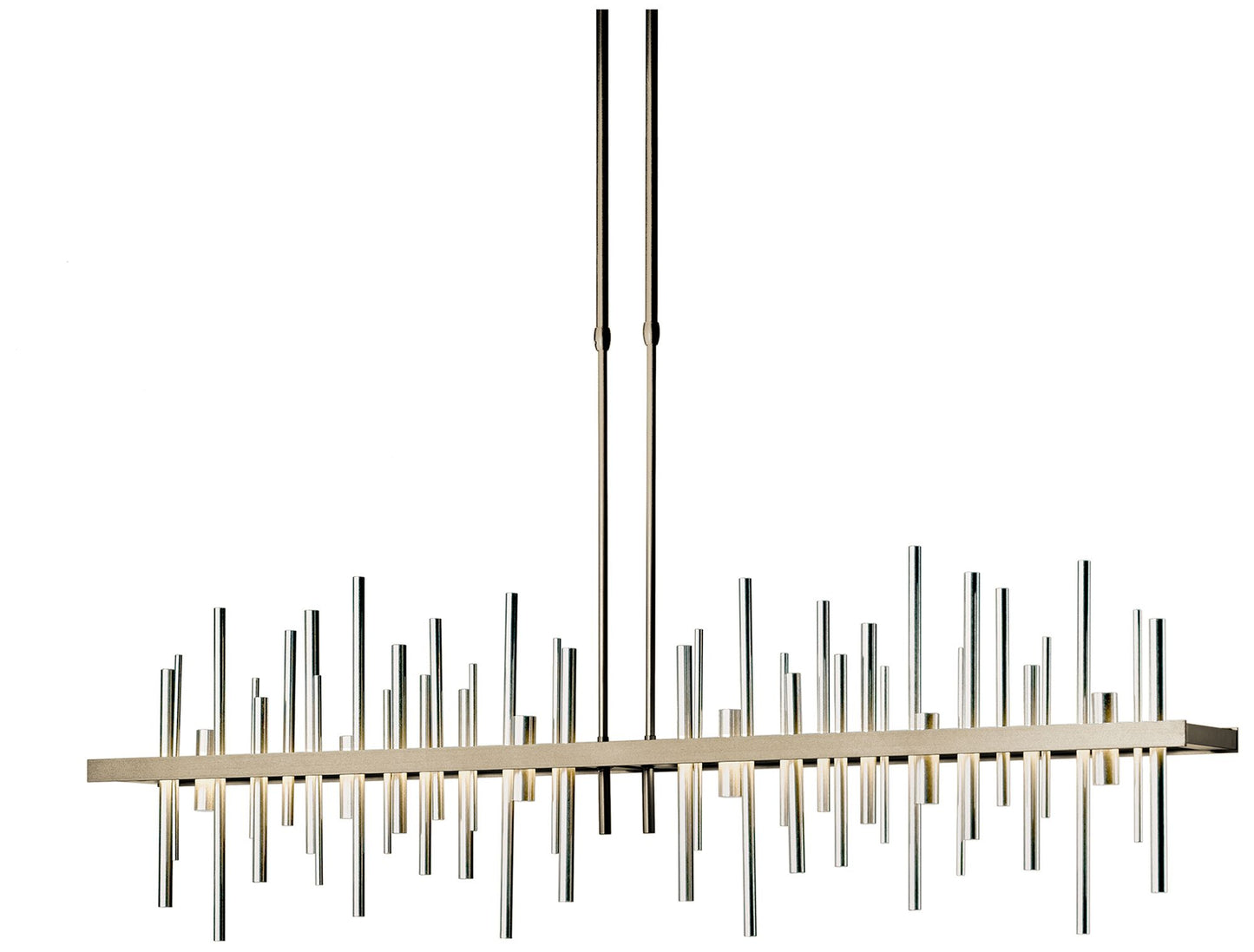 Cityscape 51.9" Wide Large Soft Gold LED Pendant With Sterling
