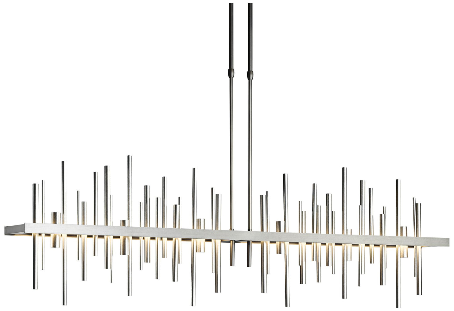 Cityscape 52" Wide Steel LED Kitchen Island Light Chandelier