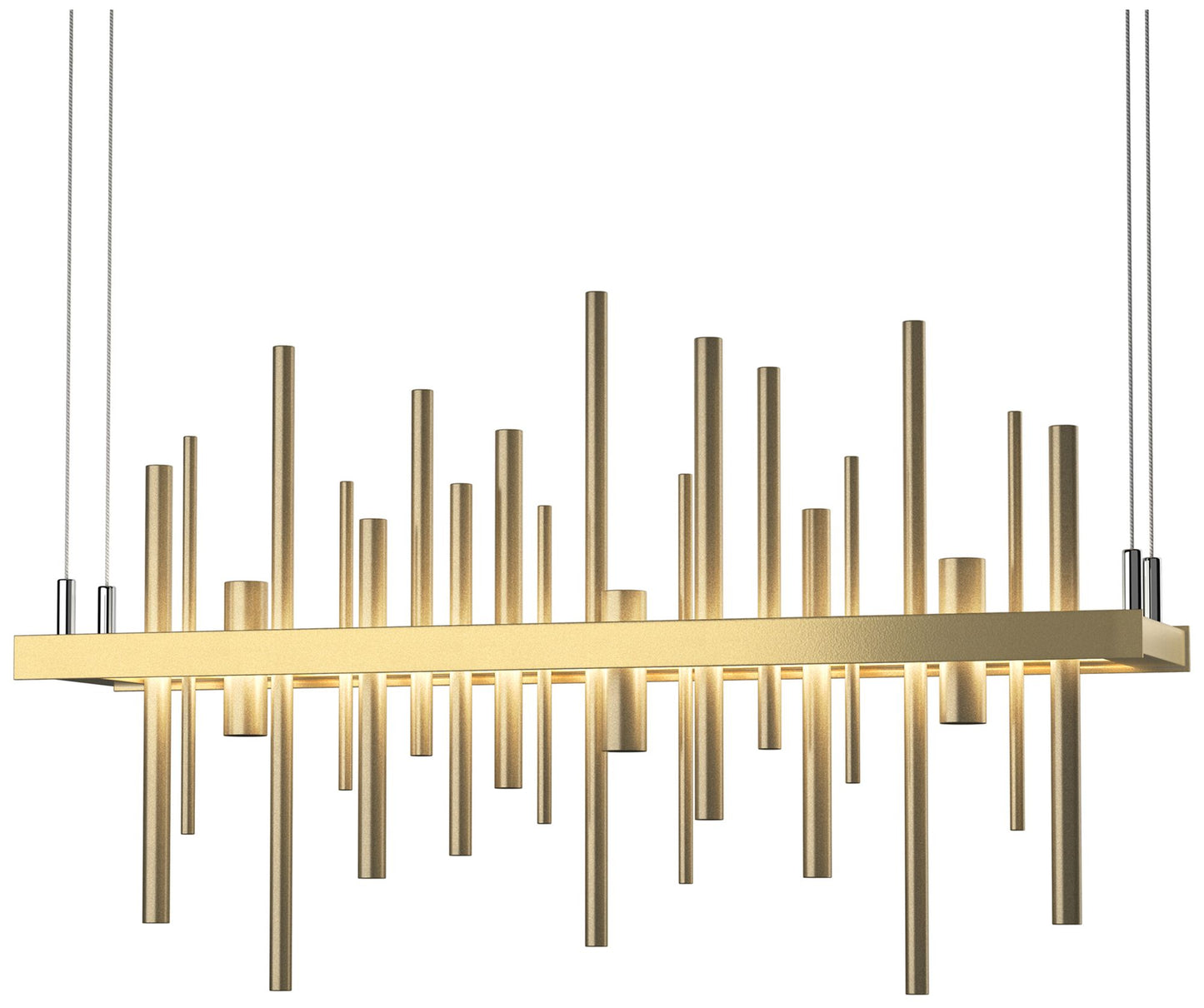 Cityscape LED Pendant - Modern Brass - Gold