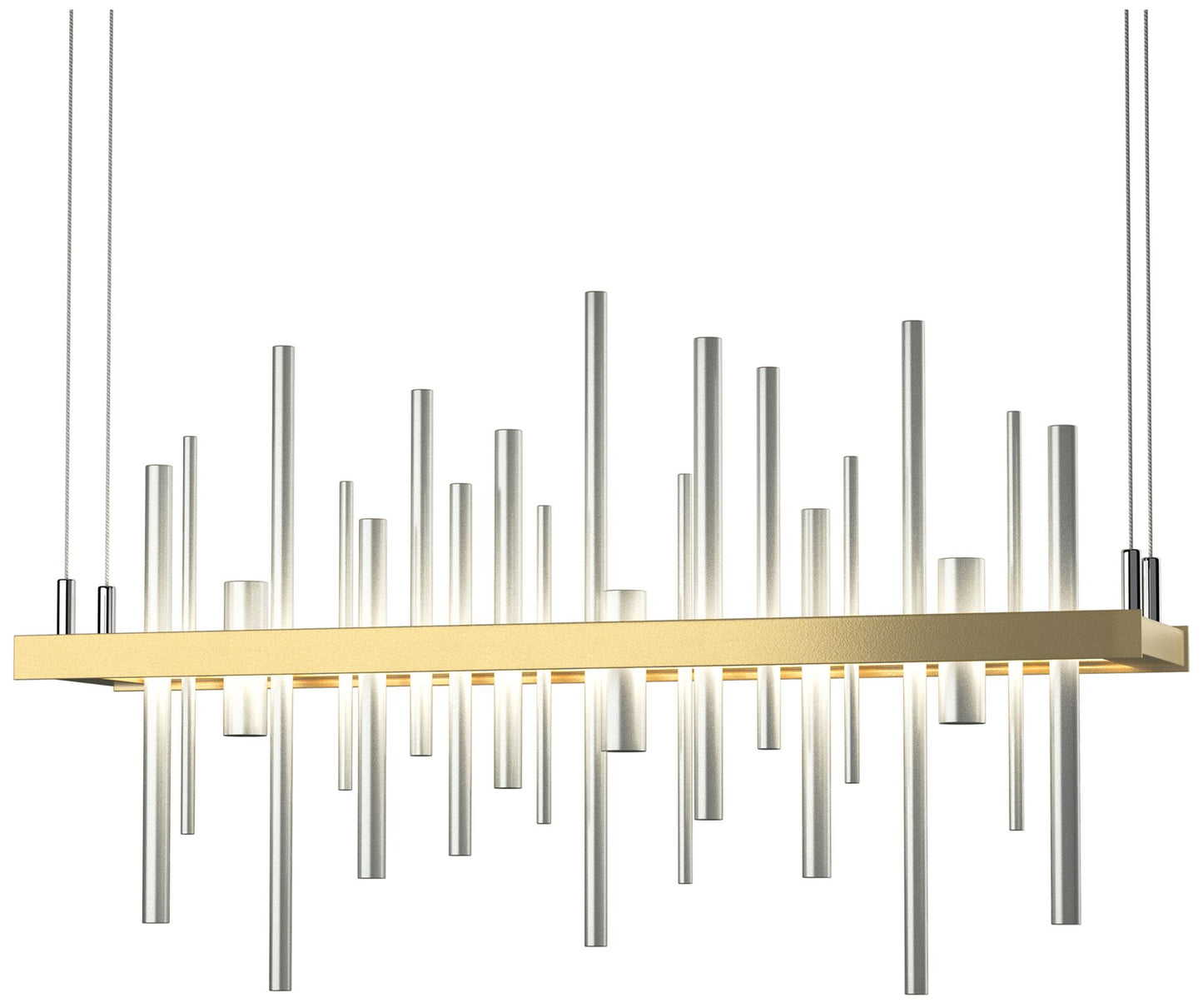 Cityscape LED Pendant - Modern Brass - Platinum