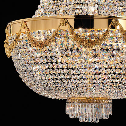 Classic Crystal Drop Empire Chandelier