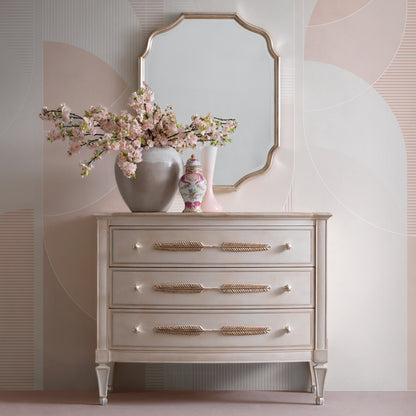 Classic Feather Design Chest Of Drawers