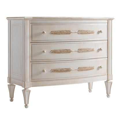 Classic Feather Design Chest Of Drawers