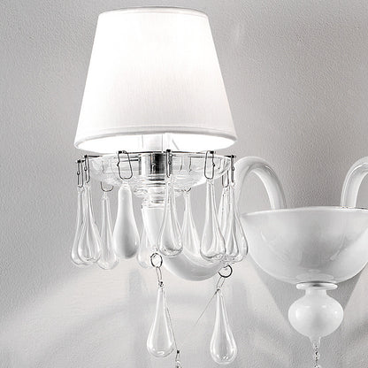 Classic Glass Teardrop Accent Wall Light