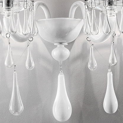 Classic Glass Teardrop Accent Wall Light