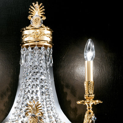 Classic Crystal Empire Style Wall Light