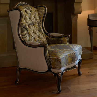 Classic High Backed Venetian Style Armchair