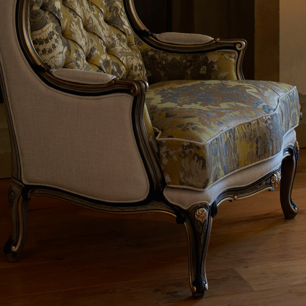 Classic High Backed Venetian Style Armchair