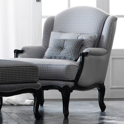 Classic Louis Style Armchair And Footstool