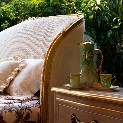 Classic Ornate Two Drawer Bedside Cabinet