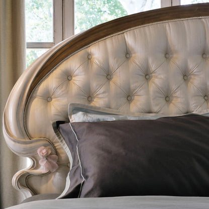 Classic Style Button Upholstered Bed