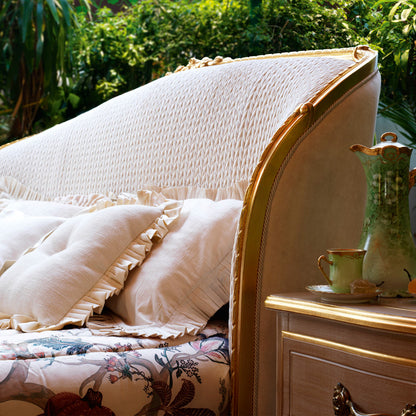 Classic Style Antique Gold Winged Bed