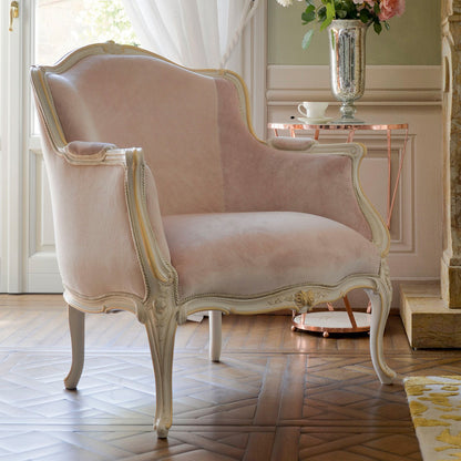 Classic Style Louis Armchair And Footstool