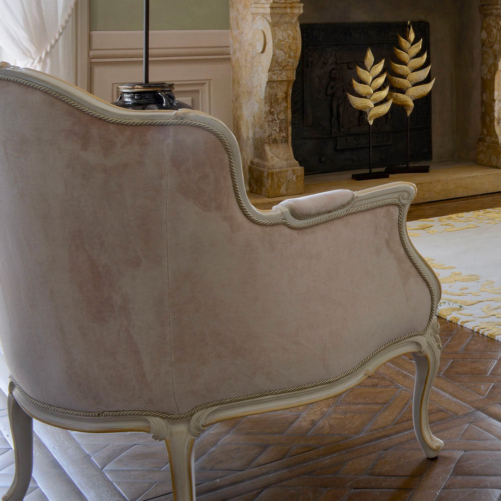 Classic Style Louis Armchair And Footstool