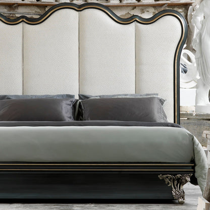 Classic Venetian Style Bed With Tall Headboard