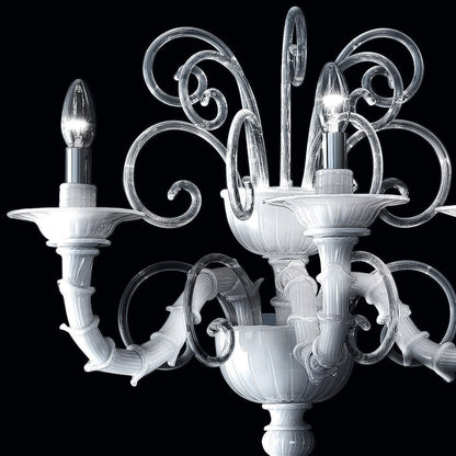 Classic White Glass Wall Light