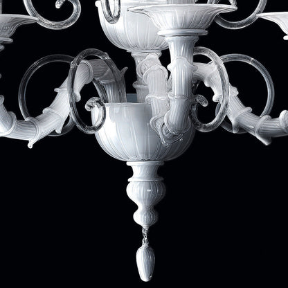 Classic White Glass Wall Light