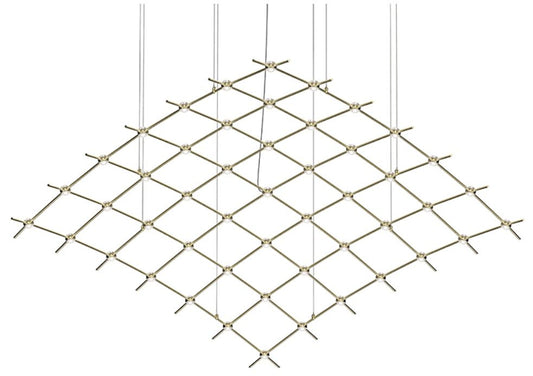 Constellation Aquarius Major Chandelier - Brass - Clear Faceted Lens