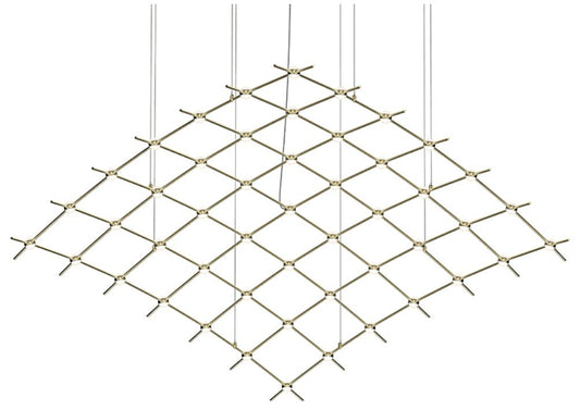 Constellation Aquarius Major Chandelier - Brass - White Optical Lens